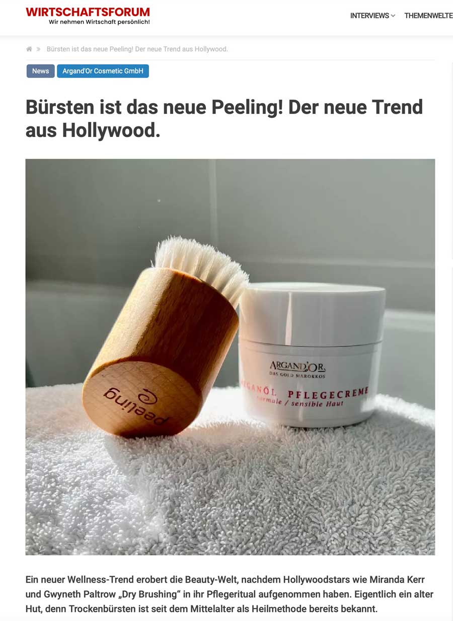 argandor-cosmetic-hollywood-trend-buersten-peeling-plattform-pressebericht-wirtschaftsforum-screenshot