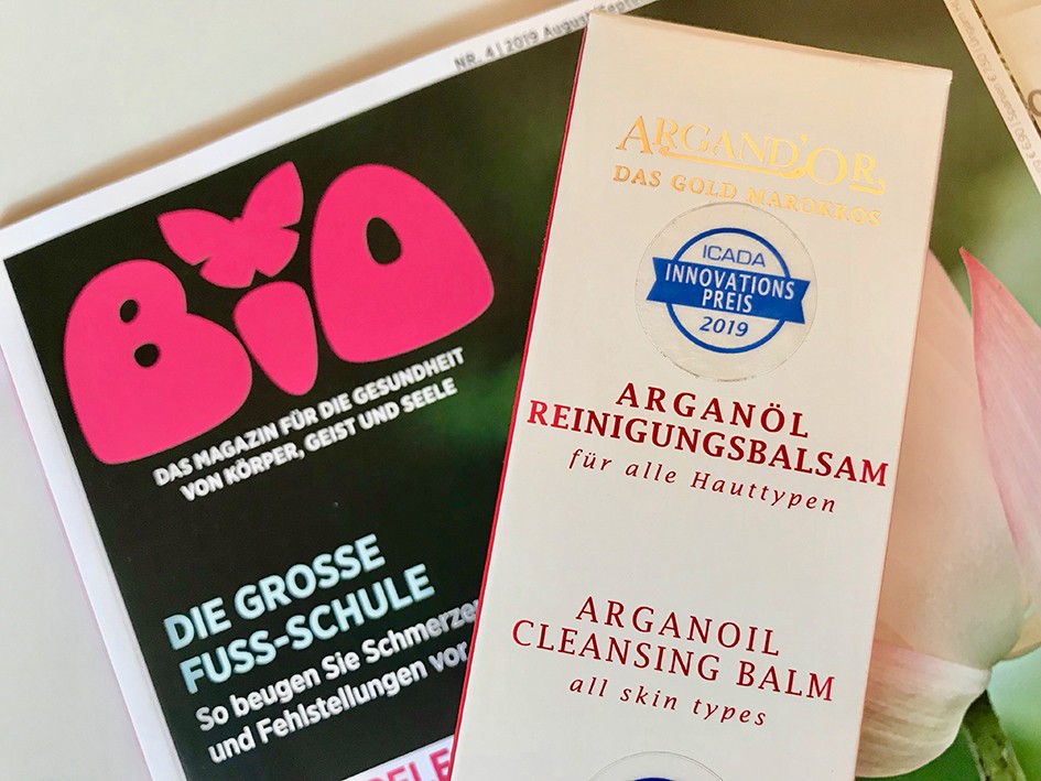 Arganöl Reinigungsbalsam im Gesundheits-Magazin BIO